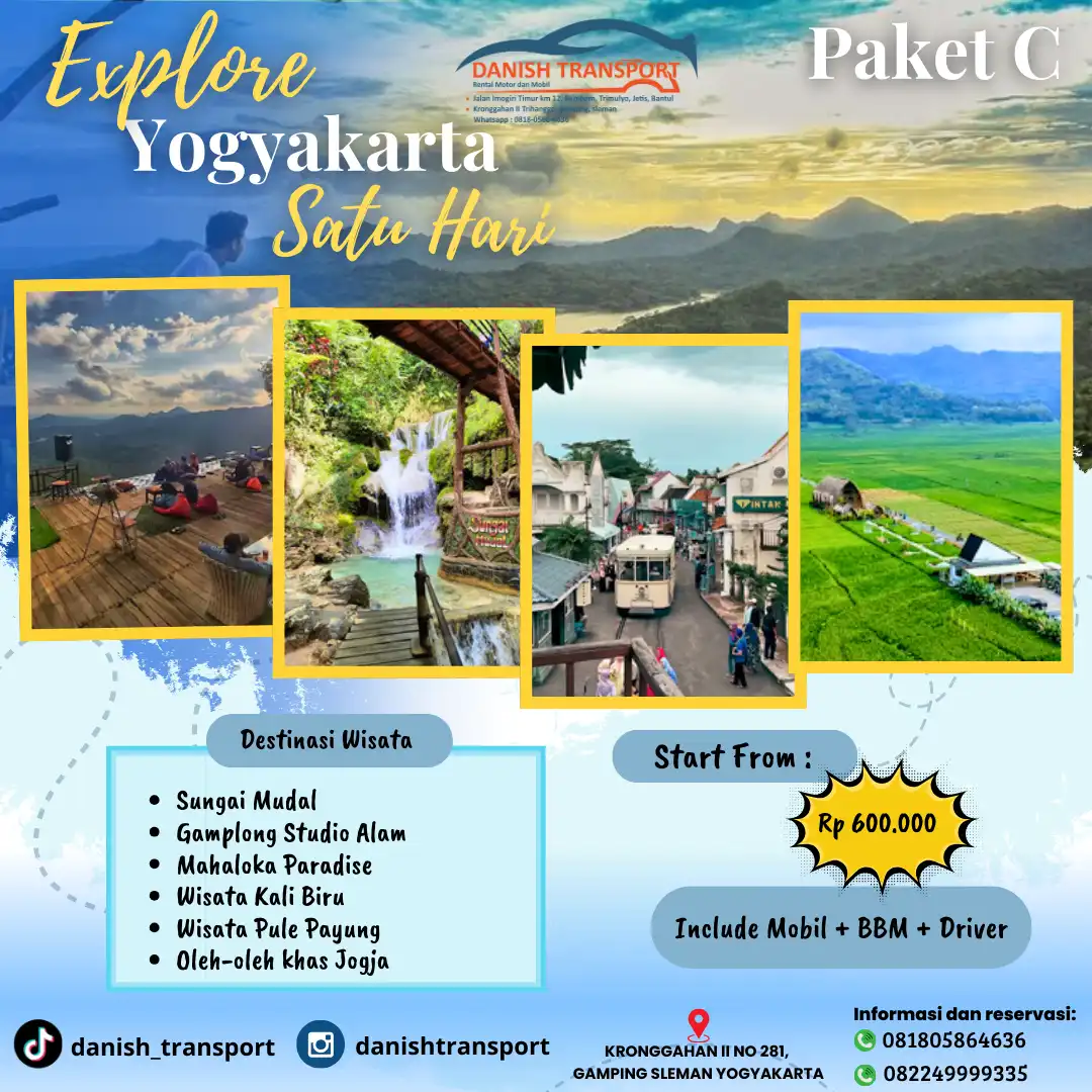 PAKET C WISATA JOGJA 1 DAY