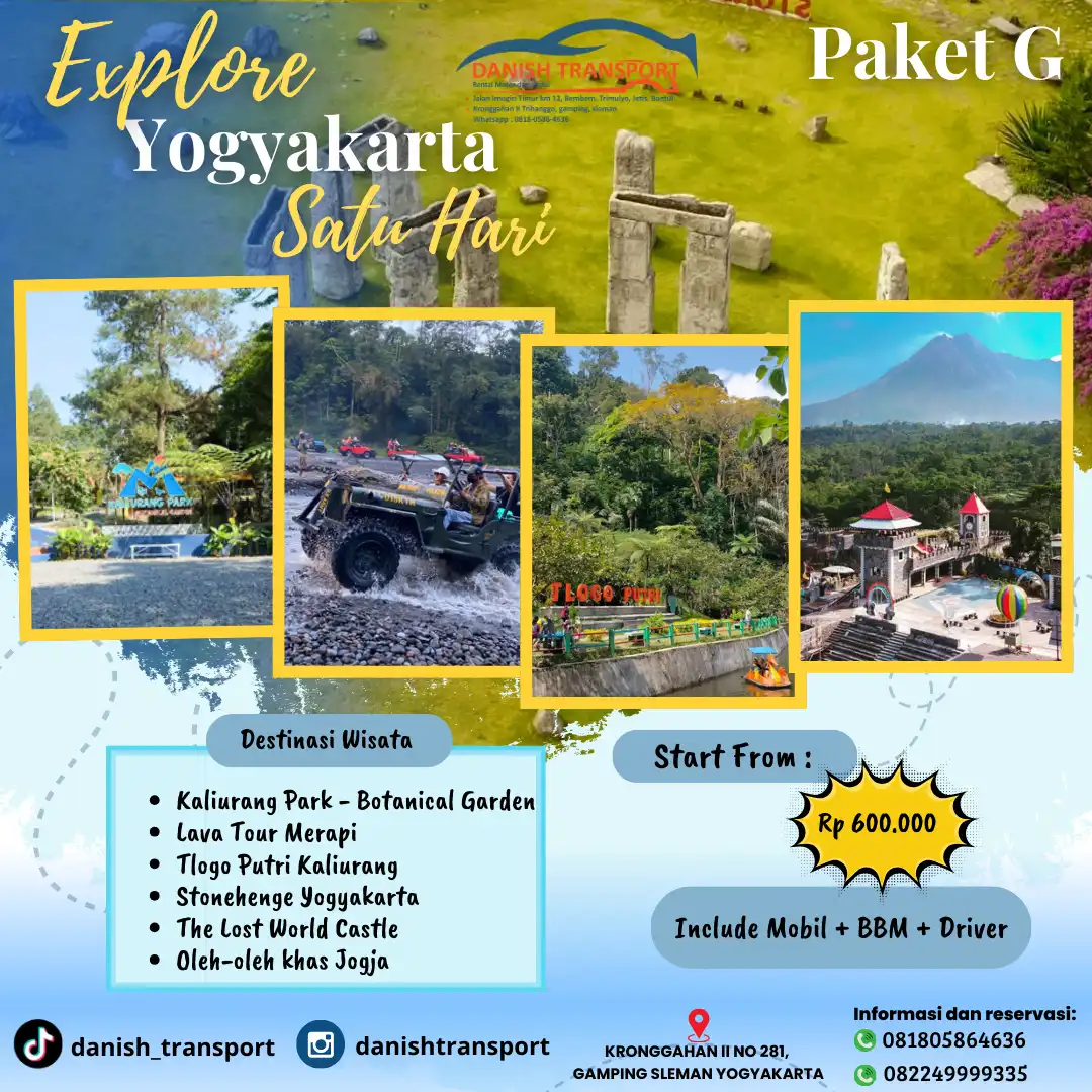 PAKET G WISATA JOGJA 1 DAY