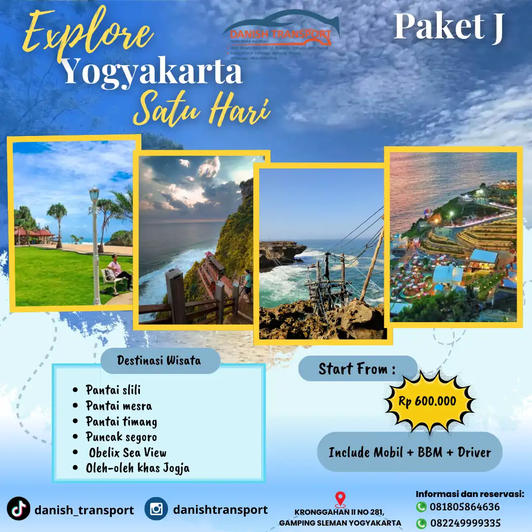 PAKET J WISATA JOGJA 1 DAY