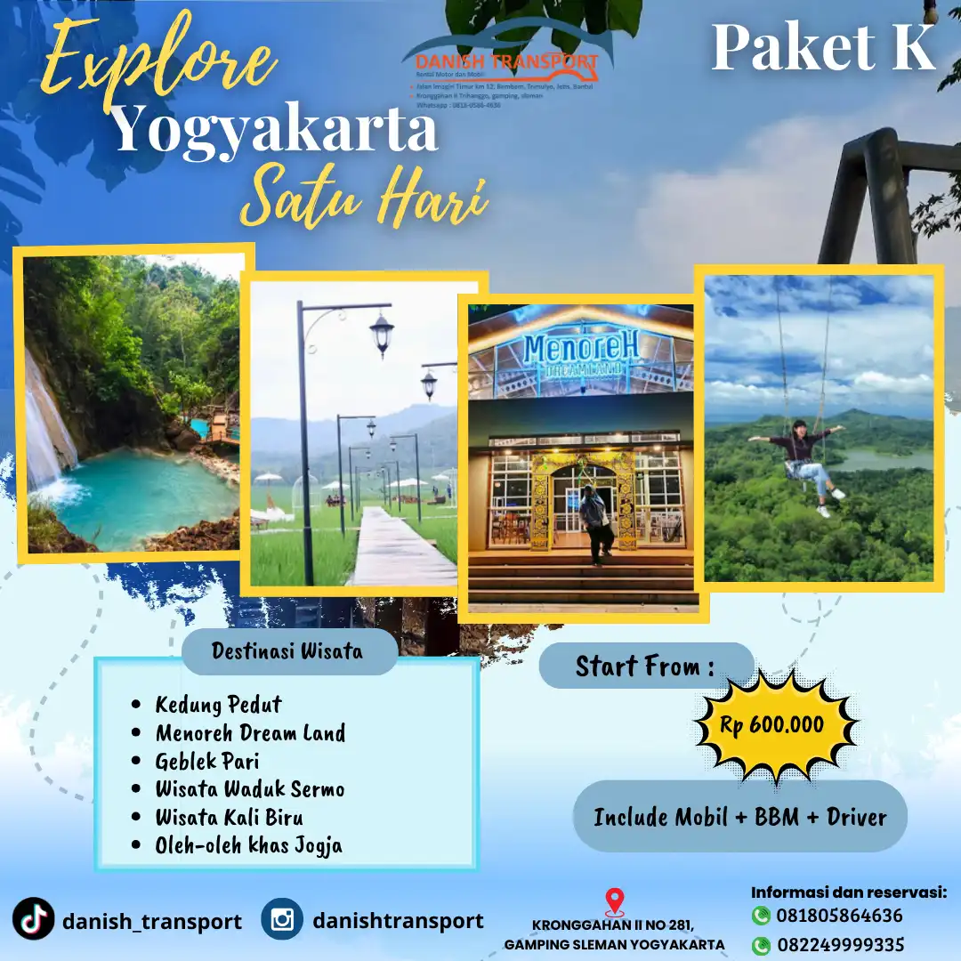 PAKET K WISATA JOGJA 1 DAY
