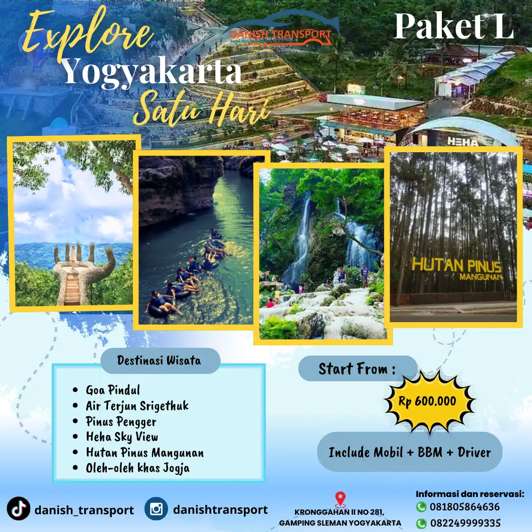 PAKET L WISATA JOGJA 1 DAY