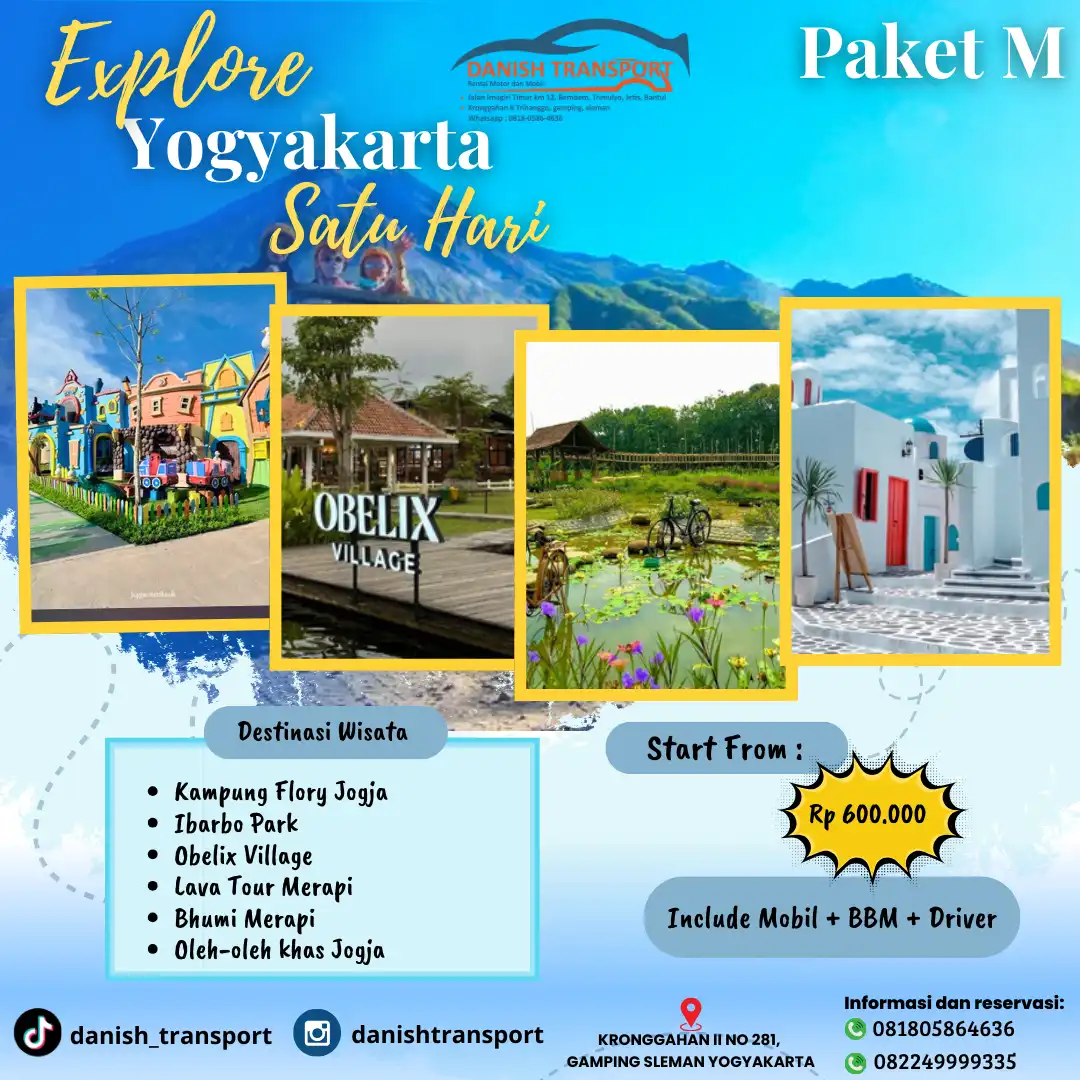 PAKET M WISATA JOGJA 1 DAY