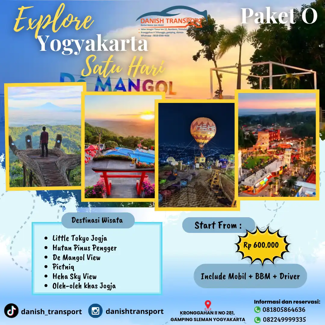 PAKET O WISATA JOGJA 1 DAY