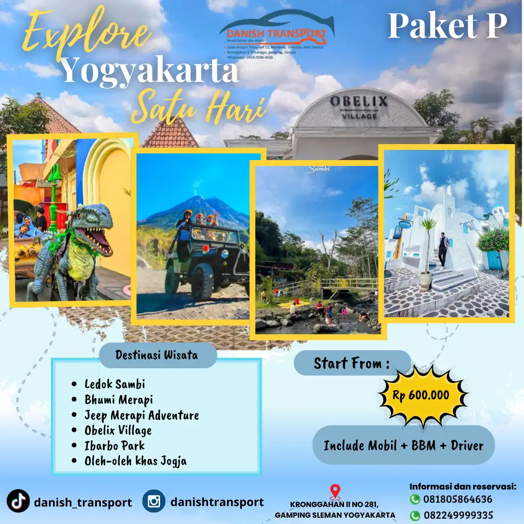 PAKET P WISATA JOGJA 1 DAY